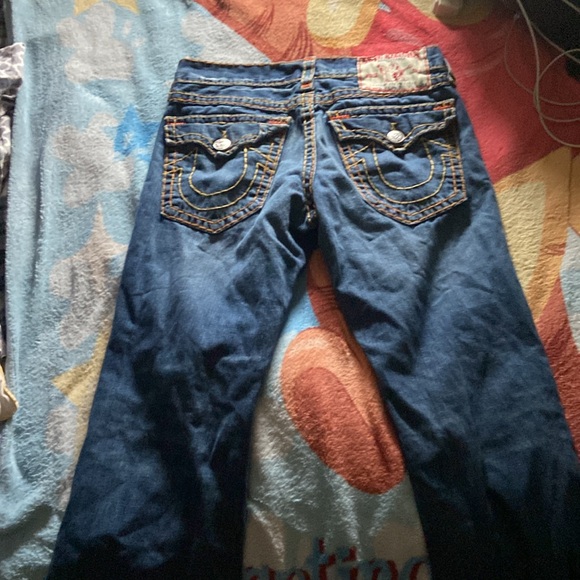 Size 34 Blue True Religon Jeans - Picture 4 of 5